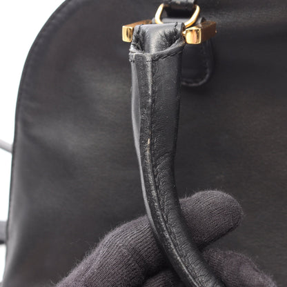 アナグラム 2WAY ハンドバッグ レザー ブラック ロエベ バッグ LOEWE