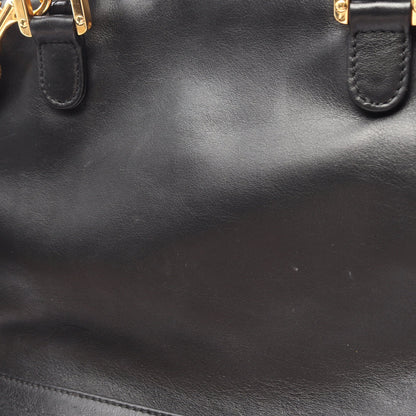 アナグラム 2WAY ハンドバッグ レザー ブラック ロエベ バッグ LOEWE