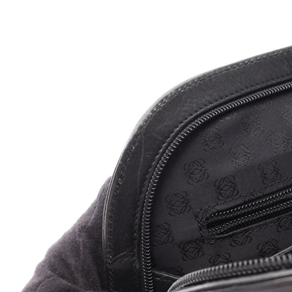 アナグラム 2WAY ハンドバッグ レザー ブラック ロエベ バッグ LOEWE