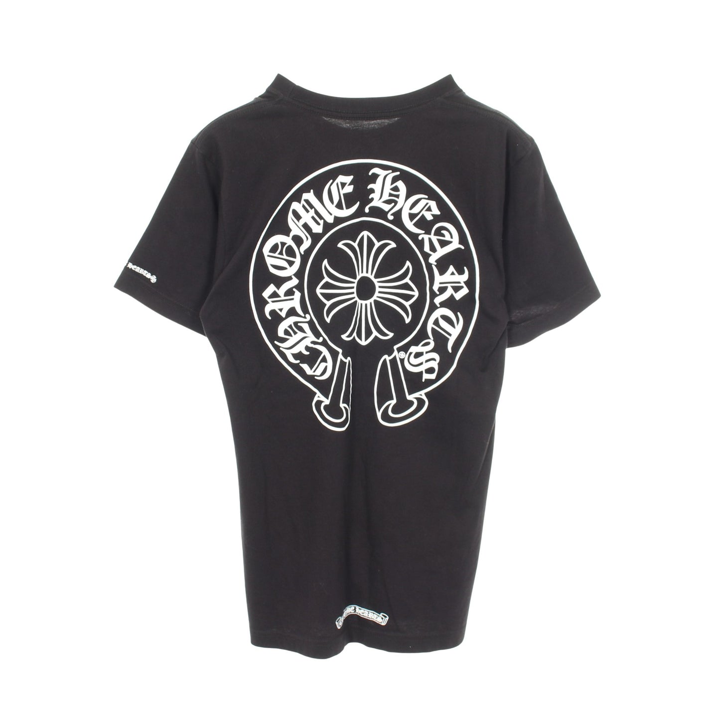ホースシュー バックプリント ポケット付き 半袖Tシャツ コットン ブラック クロムハーツ