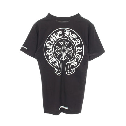 ホースシュー バックプリント ポケット付き 半袖Tシャツ コットン ブラック クロムハーツ