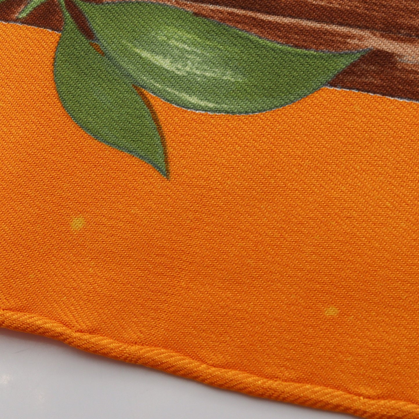プチカレ カレ45 Oranges et Citrons スカーフ シルク オレンジ イエロー マルチカラー エルメス
