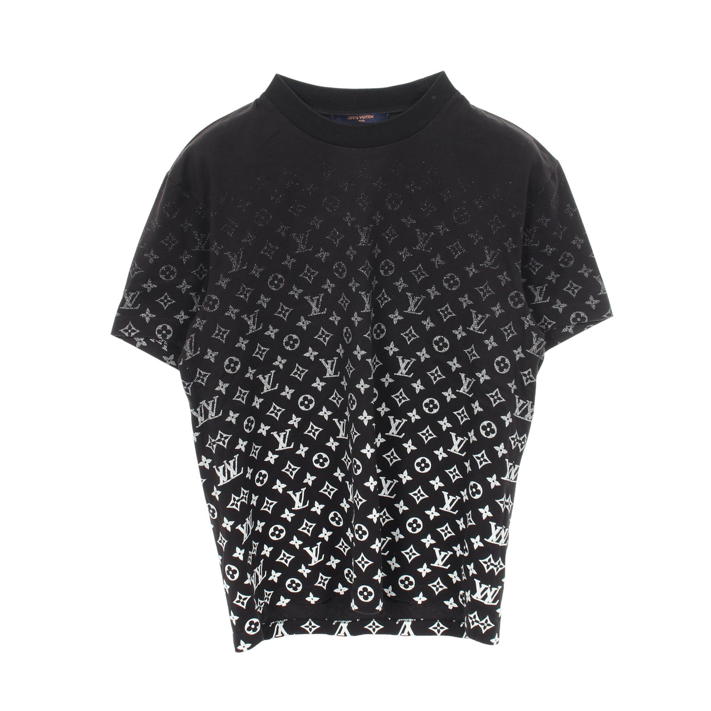 モノグラム グラディエント 半袖Tシャツ コットン ブラック ルイヴィトン