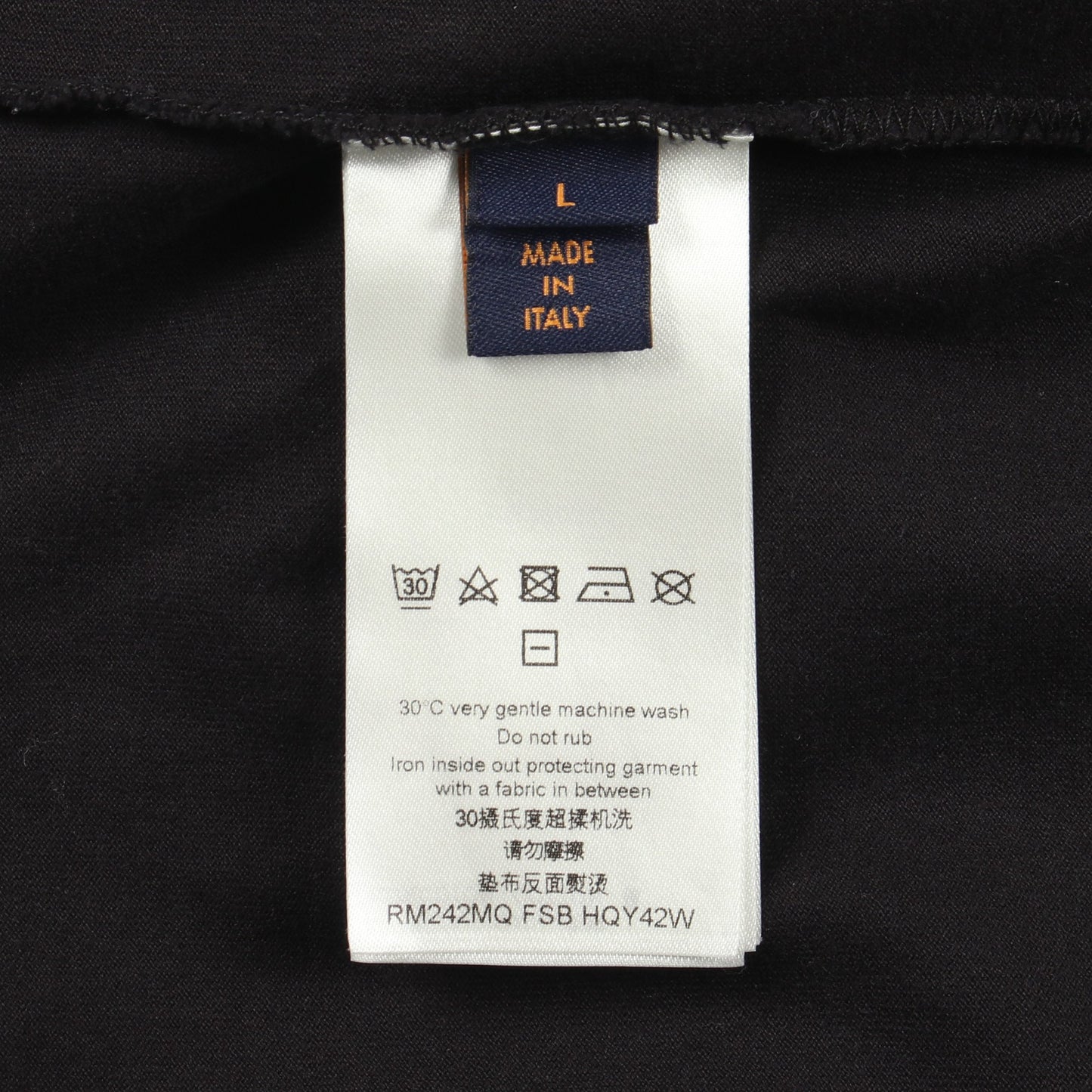 モノグラムグラディエント 半袖Tシャツ コットン ブラック ルイヴィトン
