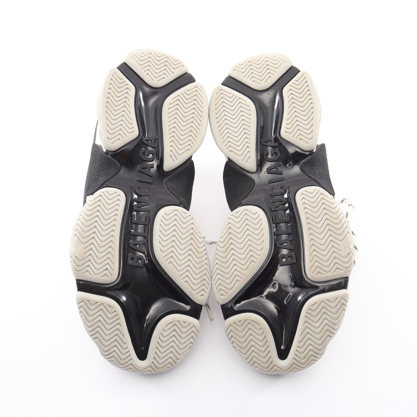 BALENCIAGA × adidas TRIPLE S トリプルS スニーカー レザー ファブリック ホワイト ブラック バレンシアガ