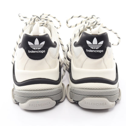 BALENCIAGA × adidas TRIPLE S トリプルS スニーカー レザー ファブリック ホワイト ブラック バレンシアガ