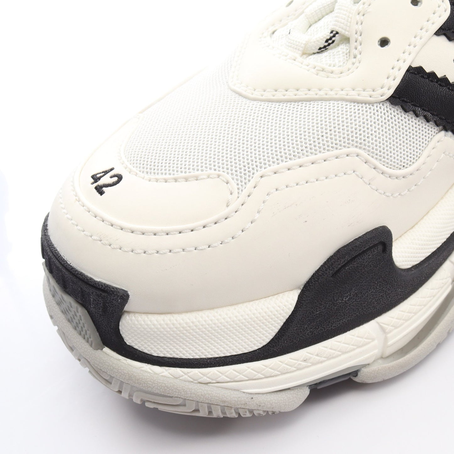 BALENCIAGA × adidas TRIPLE S トリプルS スニーカー レザー ファブリック ホワイト ブラック バレンシアガ