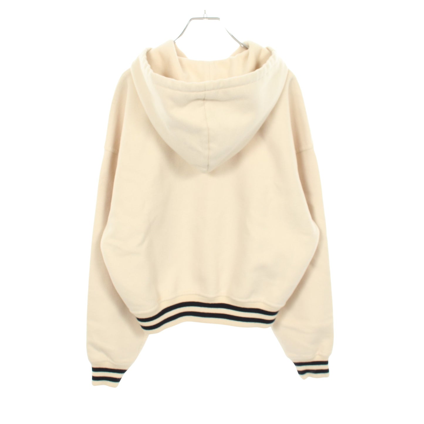 トリオンフ テディブルゾン フード付き ジャケット カシミヤ アイボリー ダークネイビー セリーヌ