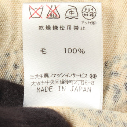 レオパード カットソー ウール ベージュ ブラウン ブラック レオナールファッション