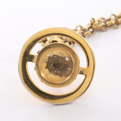 NEW TINY ORB ネックレス GP ガラス ラインストーン ゴールド クリア マルチカラー ヴィヴィアンウエストウッド