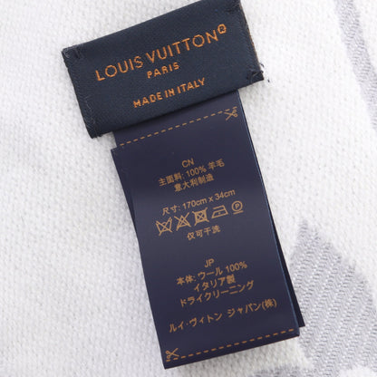 LV エセンシャル グリクレール マフラー ウール パープルグレー オフホワイト ルイヴィトン 財布・小物 LOUIS VUITTON