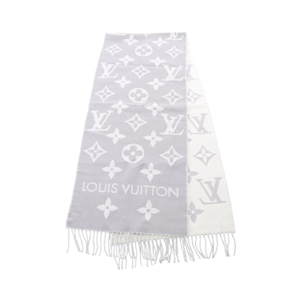 LV エセンシャル グリクレール マフラー ウール パープルグレー オフホワイト ルイヴィトン 財布・小物 LOUIS VUITTON