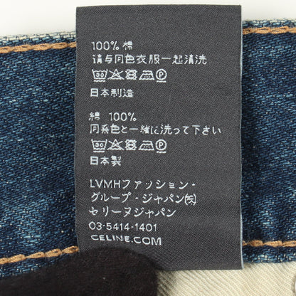 トリオンフ スケートショートパンツ デニムパンツ コットン ブルー セリーヌ