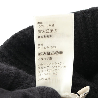 トリオンフ ニット帽子 ビーニー カシミヤ ブラック セリーヌ