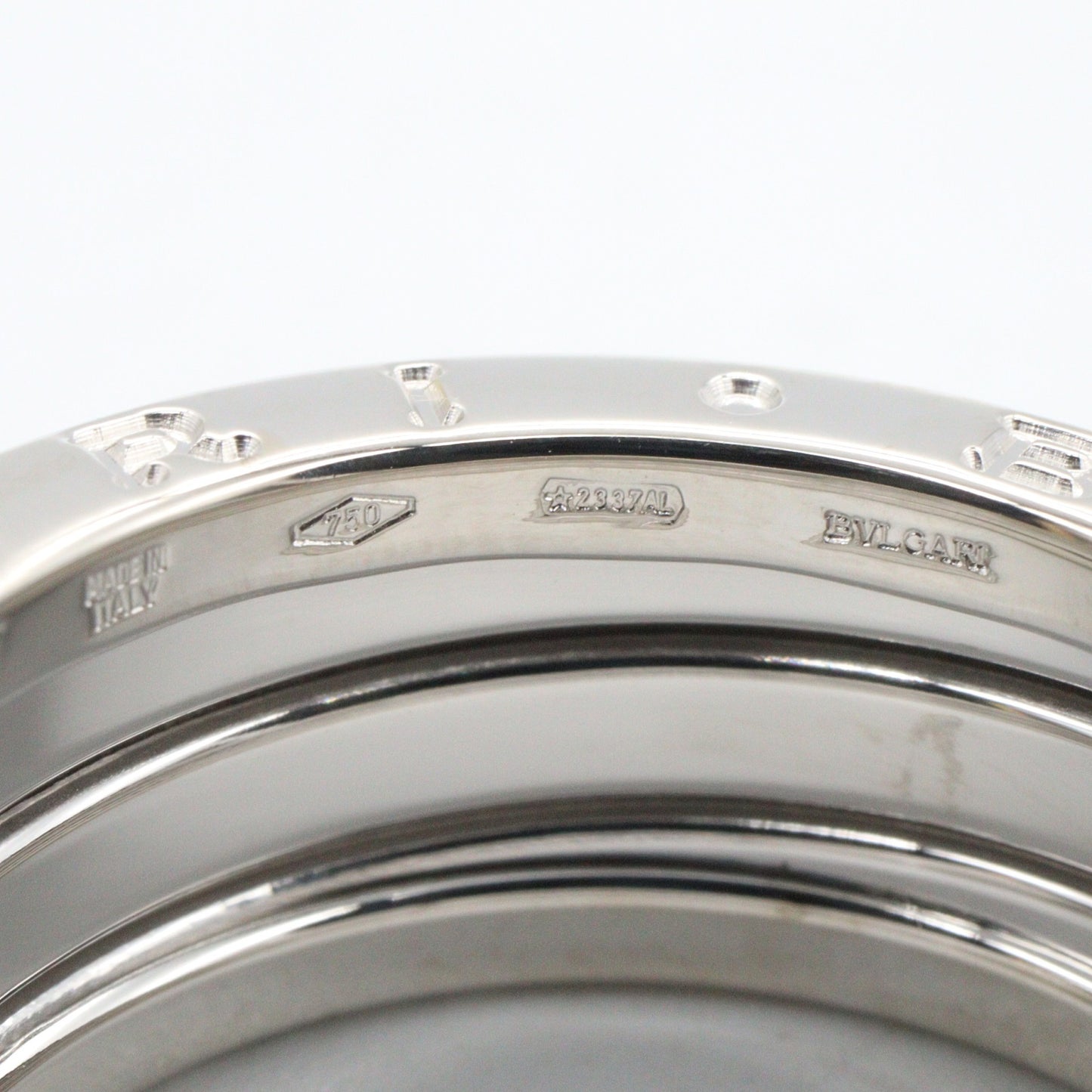 B-zero1 ビーゼロワン リング 3バンド リング 指輪 K18WG ホワイトゴールド ブルガリ