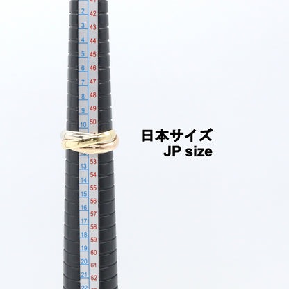 トリニティリング リング 指輪 K18YG K18WG K18PG イエローゴールド ホワイトゴールド ピンクゴールド カルティエ