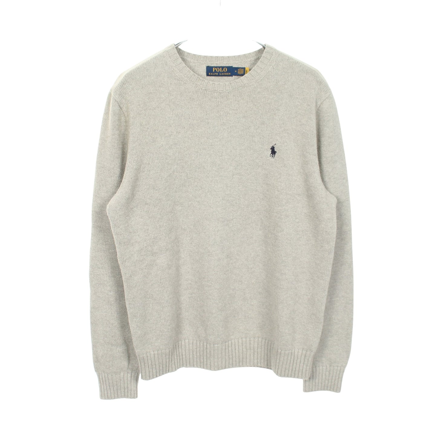 クルーネック ニット コットン グレー ポロラルフローレン トップス Polo Ralph Lauren