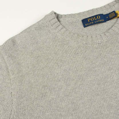 クルーネック ニット コットン グレー ポロラルフローレン トップス Polo Ralph Lauren