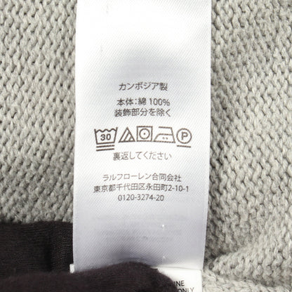 クルーネック ニット コットン グレー ポロラルフローレン トップス Polo Ralph Lauren