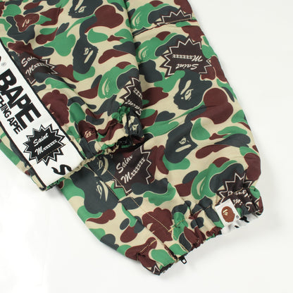 SAINT MICHAEL × A BATHING APE モフラージュ トラック パンツ ナイロン グリーン マルチカラー セント マイケル