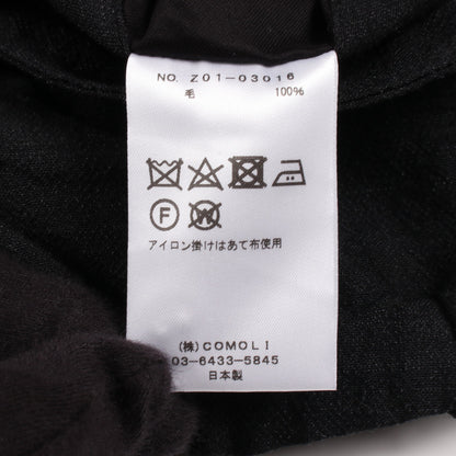 ニータックパンツ イージーパンツ ウール ブラック コモリ