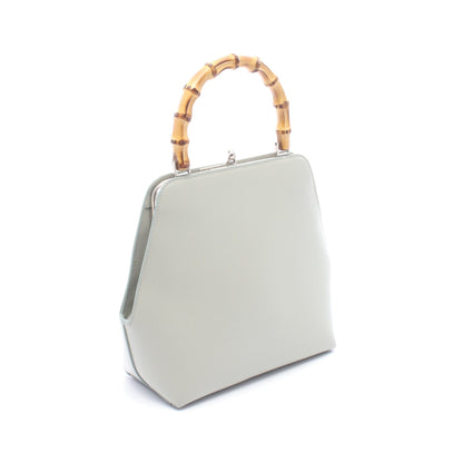 GOJI BAMBOO SMALL ハンドバッグ レザー グレー ジルサンダー バッグ JIL SANDER