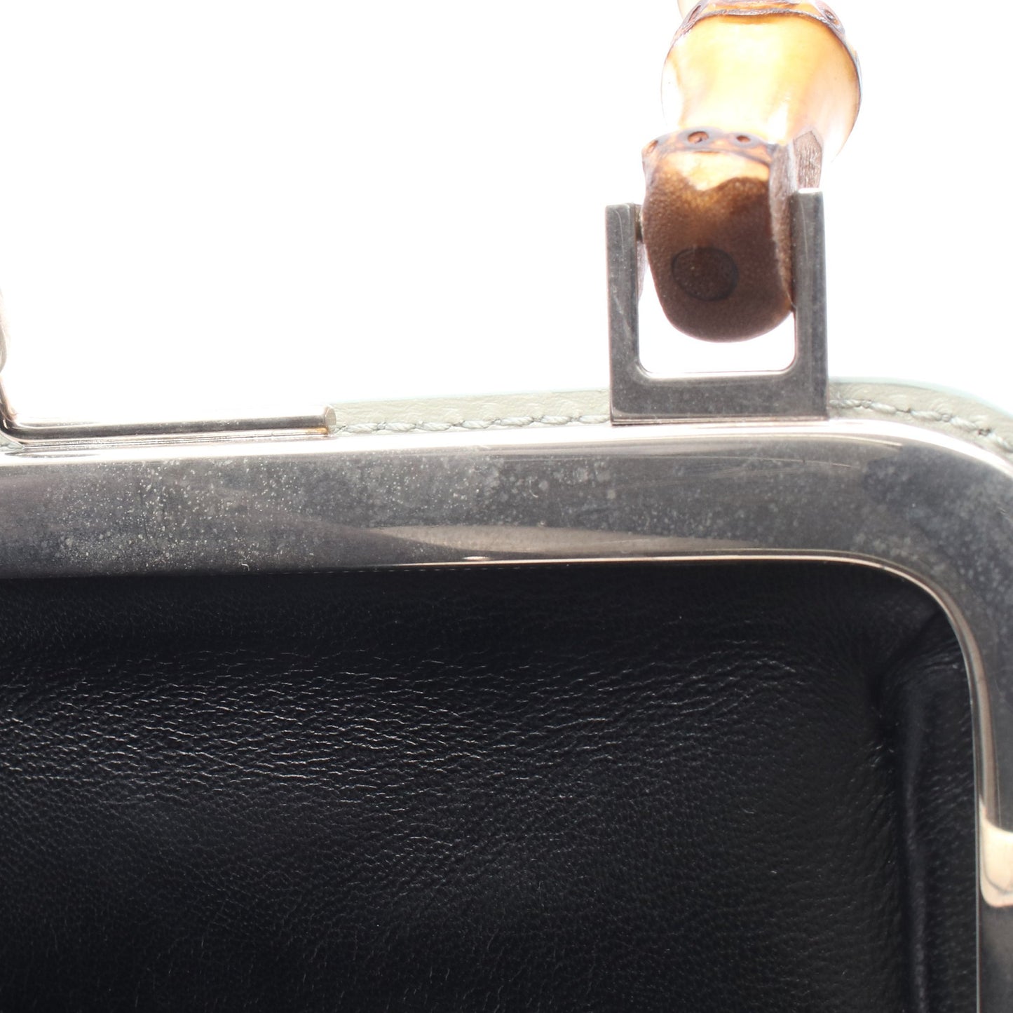 GOJI BAMBOO SMALL ハンドバッグ レザー グレー ジルサンダー バッグ JIL SANDER