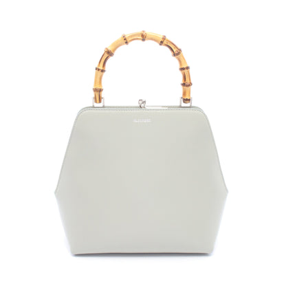 GOJI BAMBOO SMALL ハンドバッグ レザー グレー ジルサンダー バッグ JIL SANDER