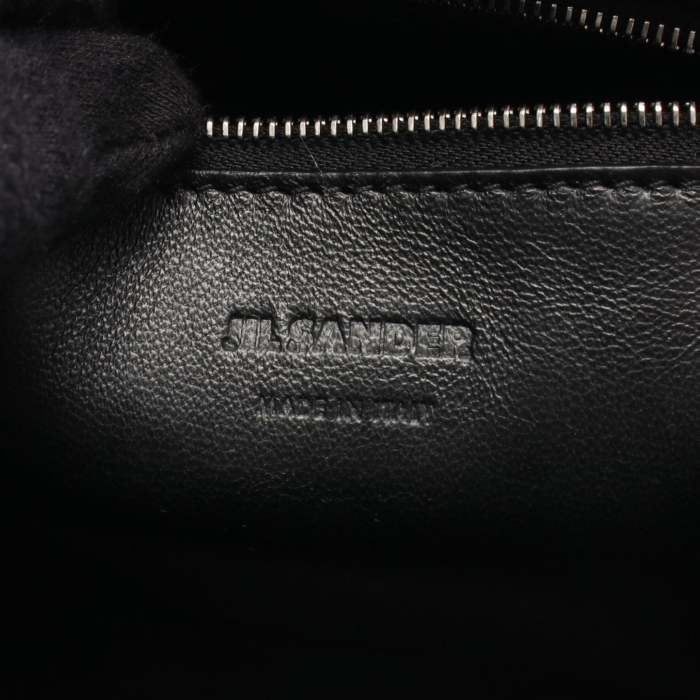 GOJI BAMBOO SMALL ハンドバッグ レザー グレー ジルサンダー バッグ JIL SANDER