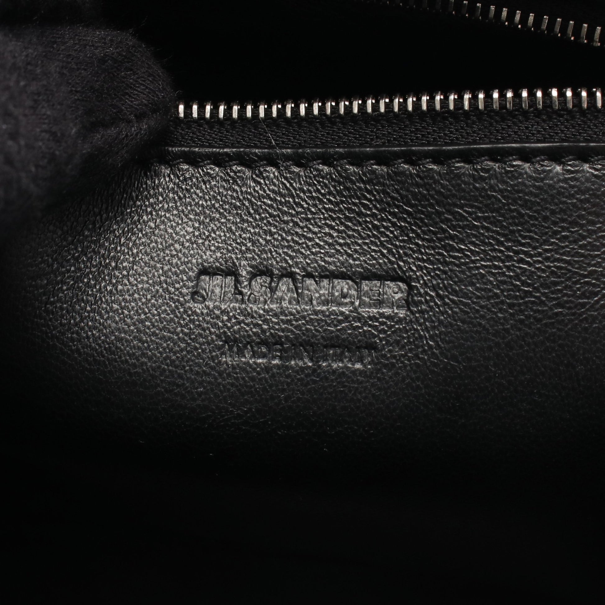 GOJI BAMBOO SMALL ハンドバッグ レザー グレー ジルサンダー バッグ JIL SANDER