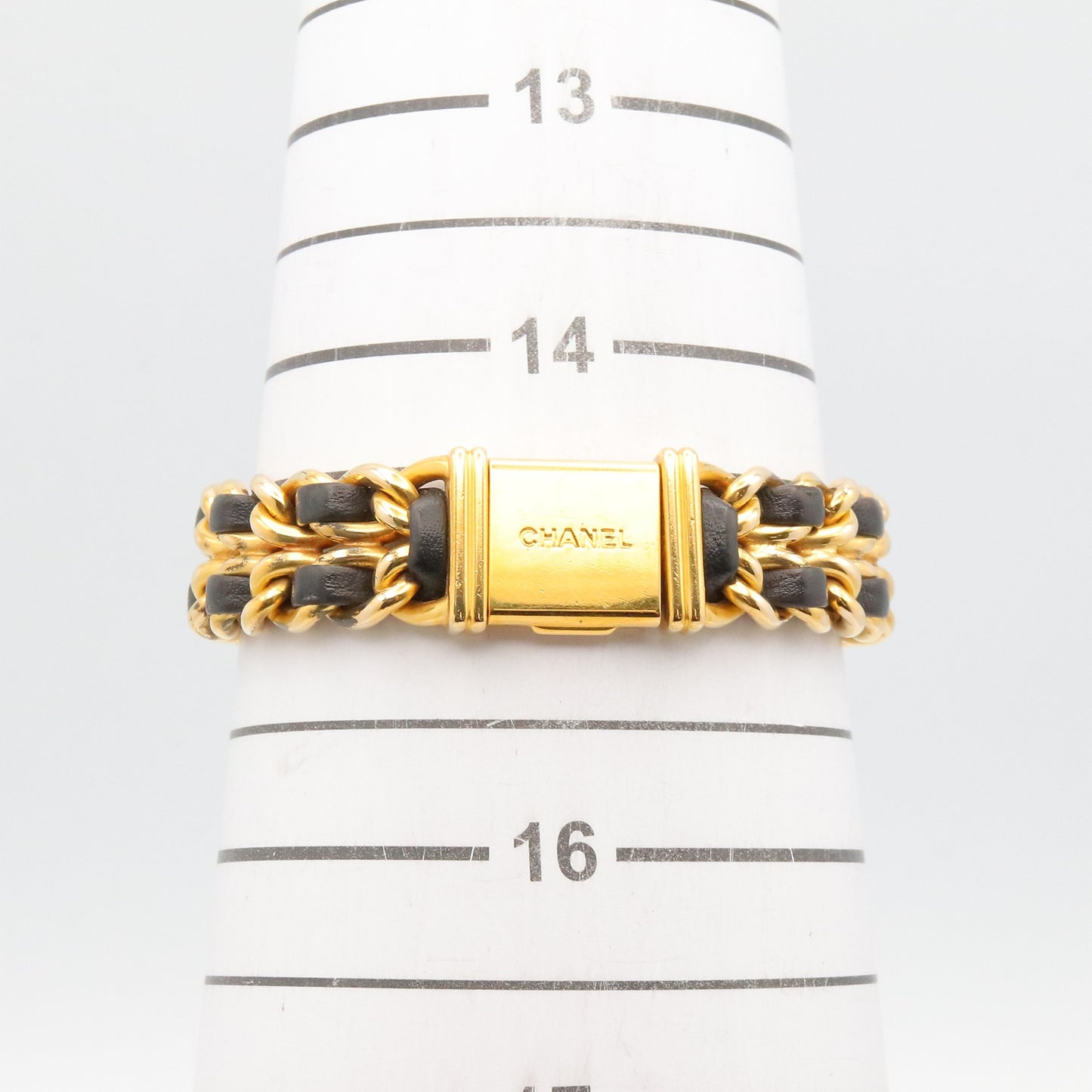 プルミエール レディース 腕時計 クオーツ GP（ゴールドメッキ） レザー ブラック シャネル