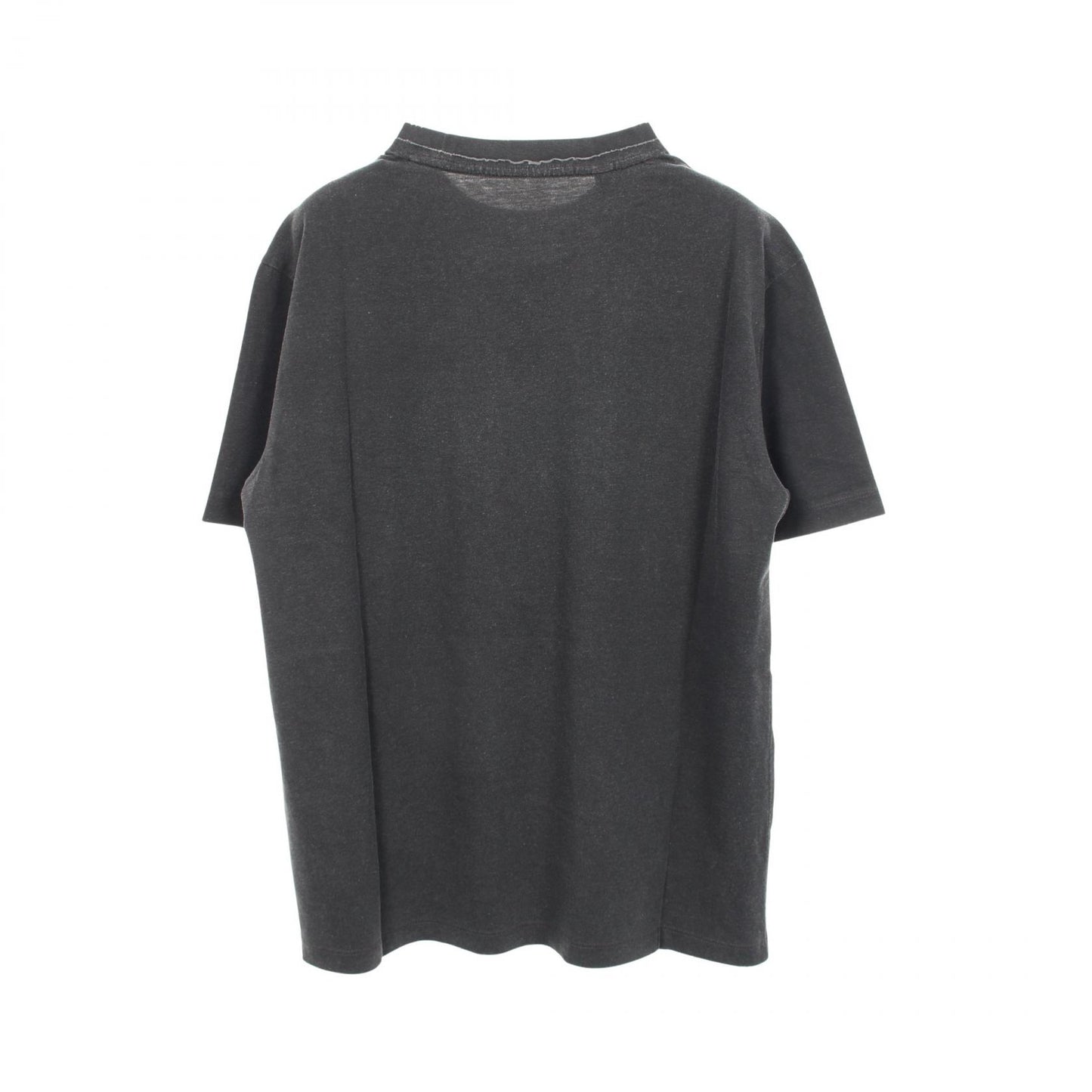 ロゴ ポケット付き ダメージ加工 半袖Tシャツ コットン グレー ゲス
