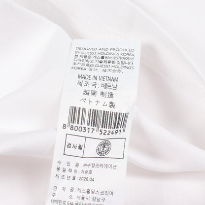 ロゴプリント 半袖Tシャツ コットン ホワイト ゲス