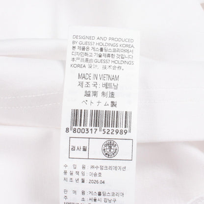 ロゴプリント 半袖Tシャツ コットン ホワイト ゲス