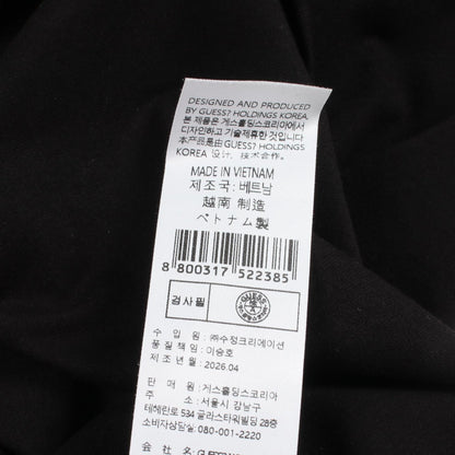 ロゴプリント 半袖Tシャツ コットン ブラック ゲス
