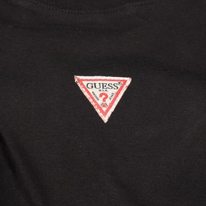ロゴプリント 半袖Tシャツ コットン ブラック ゲス
