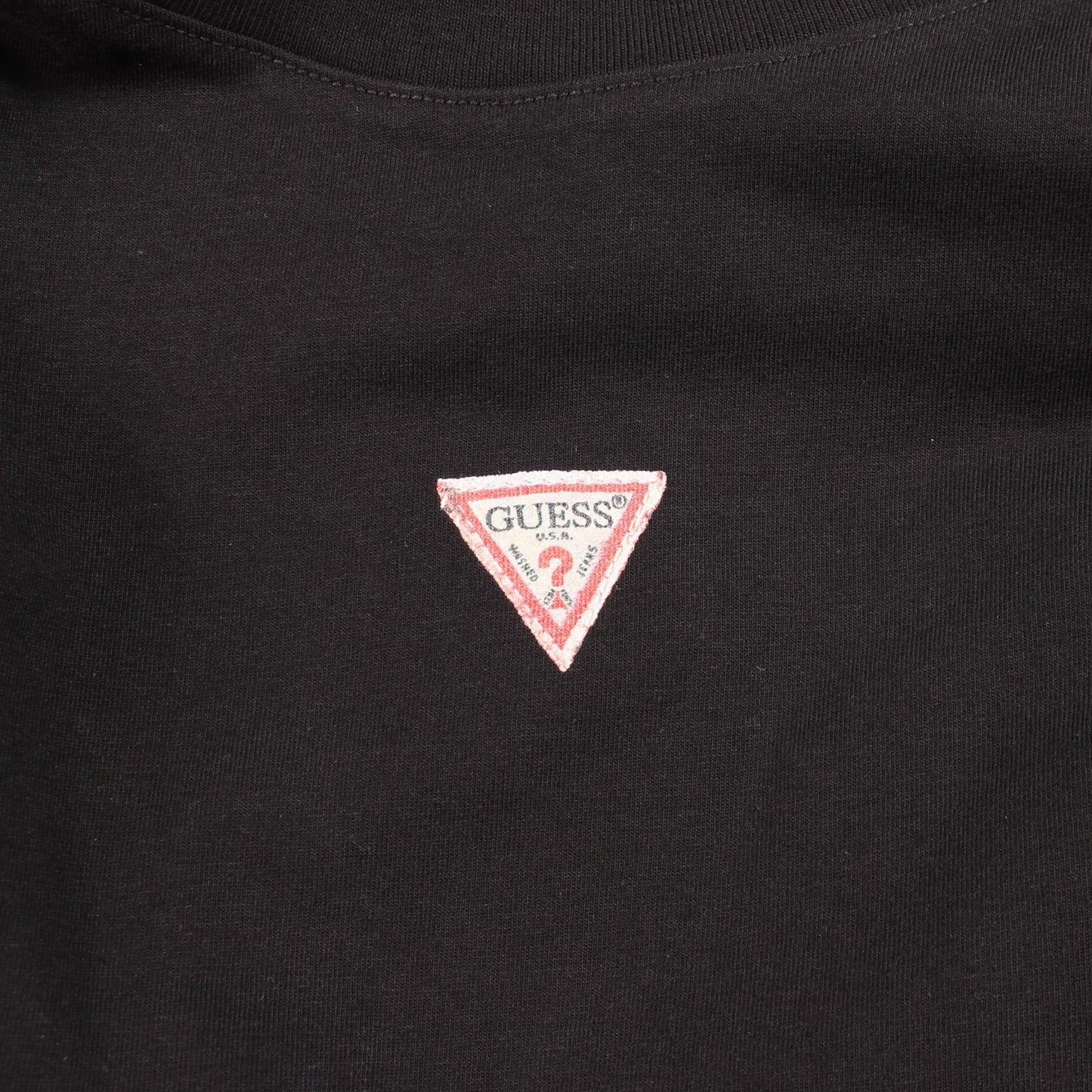 ロゴプリント 半袖Tシャツ コットン ブラック ゲス