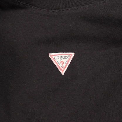 ロゴプリント 半袖Tシャツ コットン ブラック ゲス