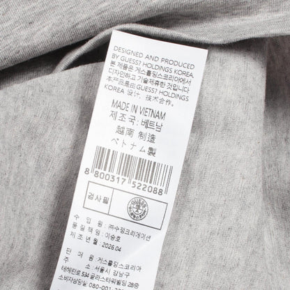 ロゴプリント 半袖Tシャツ コットン グレー ゲス