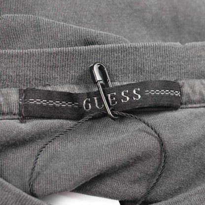 キーチェーン ダメージ加工 半袖Tシャツ コットン グレー ゲス