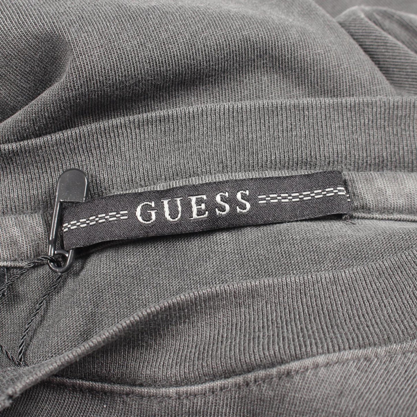 キーチェーン ダメージ加工 半袖Tシャツ コットン グレー ゲス