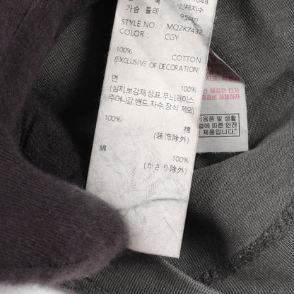 キーチェーン ダメージ加工 半袖Tシャツ コットン グレー ゲス