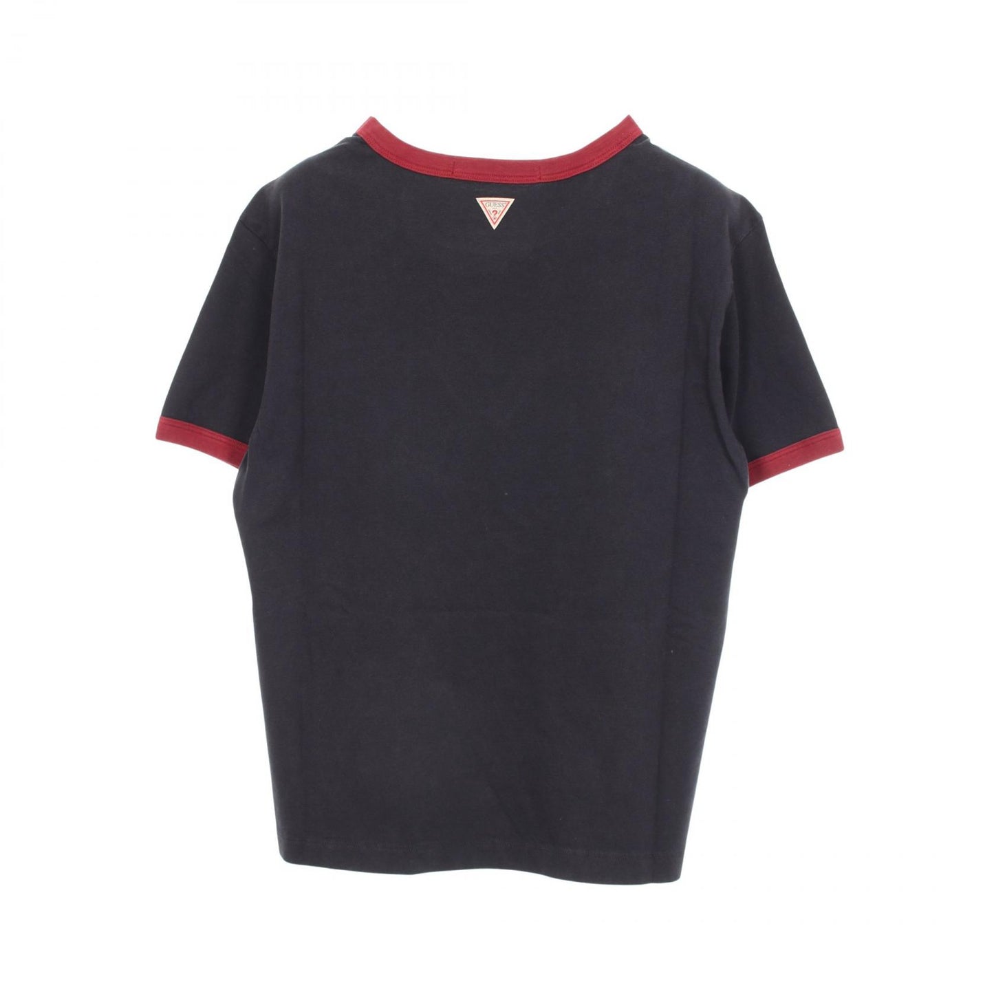 スターグラフィック ロゴ 半袖Tシャツ コットン ブラック レッド ゲス