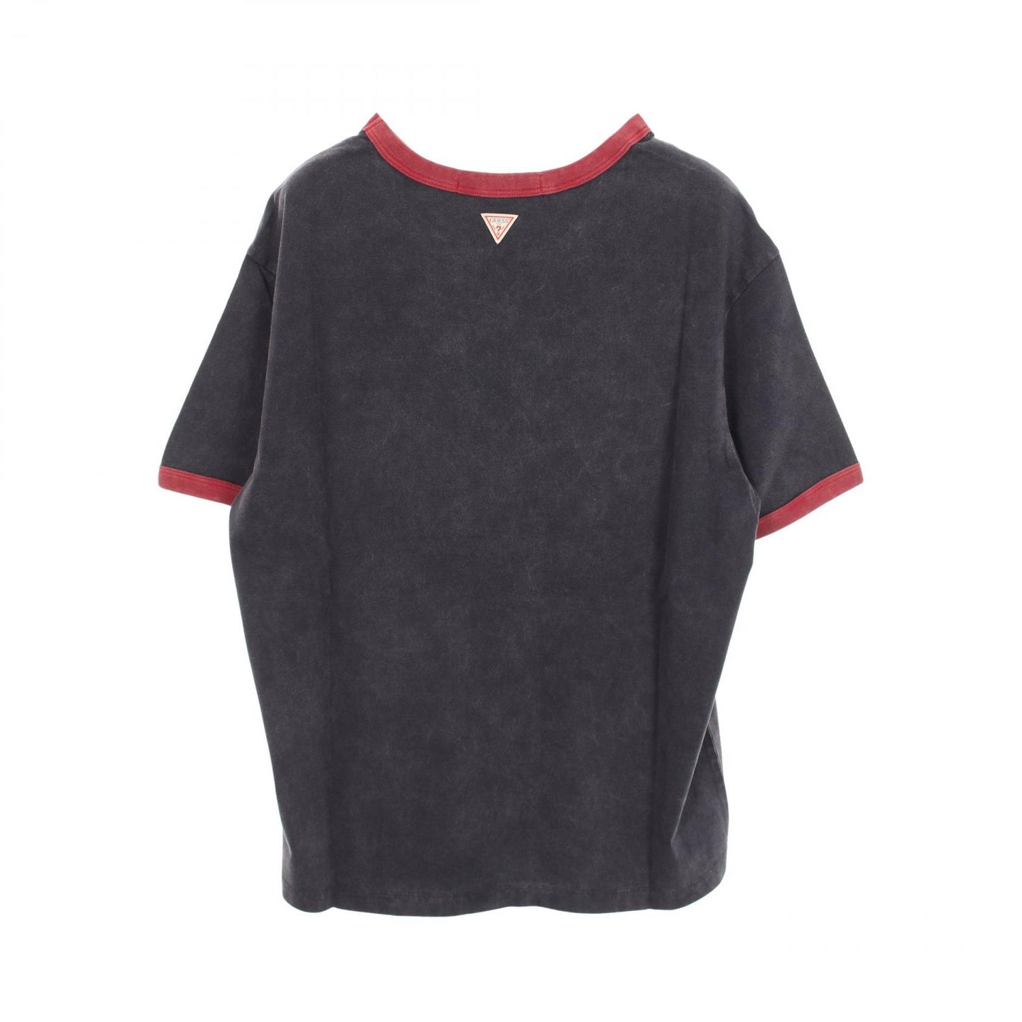 スターグラフィック ロゴ 半袖Tシャツ コットン ブラック レッド ゲス