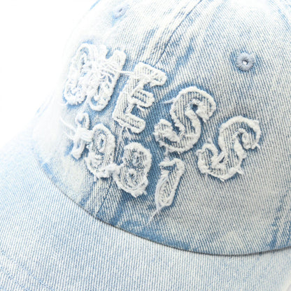 WASHED Cap デニム キャップ その他 コットン ブルー ゲス