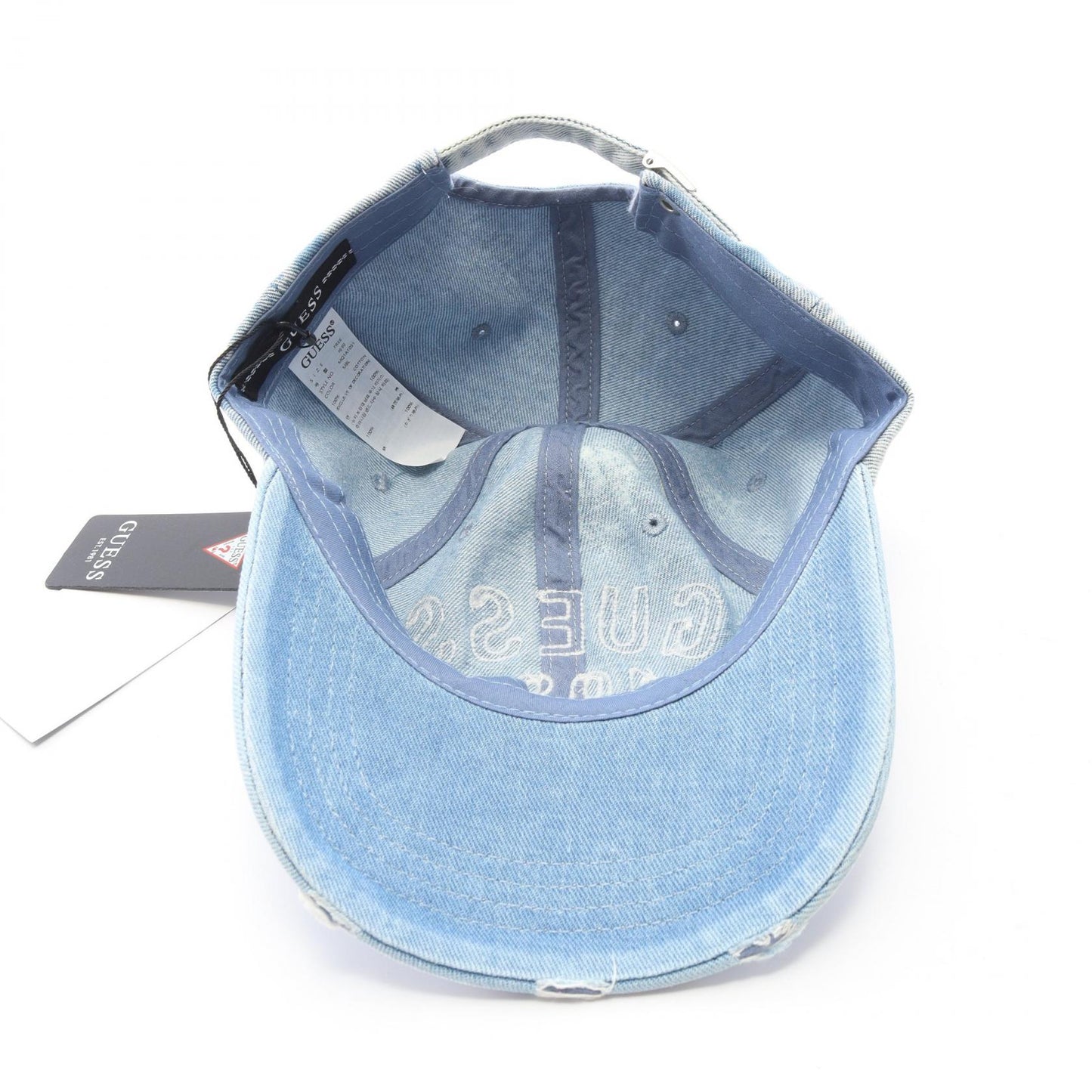 WASHED Cap デニム キャップ その他 コットン ブルー ゲス