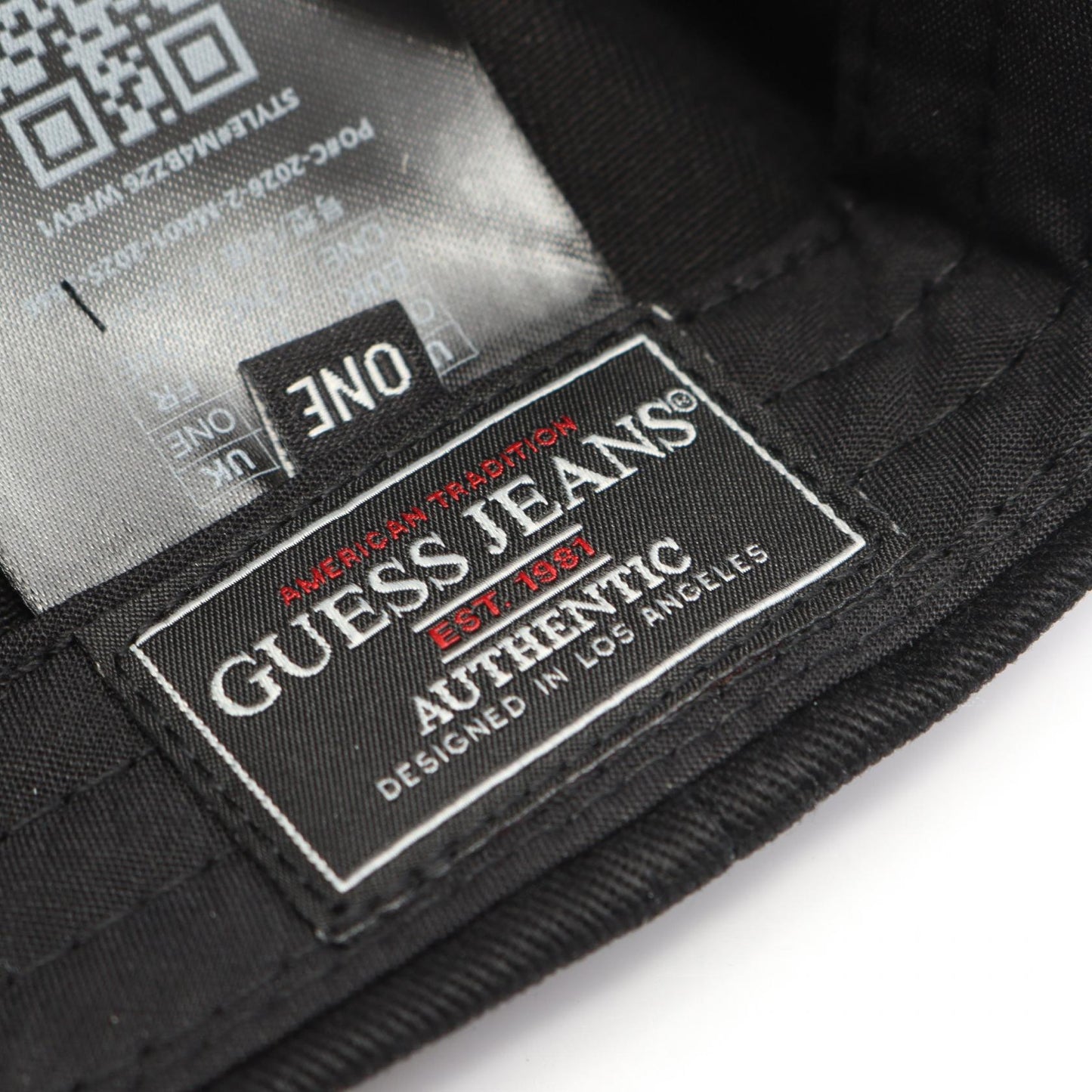 GUESS JEANS 3D Embro Baseball 帽子 ベースボール キャップ その他 コットン ブラック ゲス