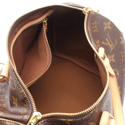 スピーディ30 モノグラム 2WAY ハンドバッグ PVC レザー ブラウン ルイヴィトン バッグ LOUIS VUITTON