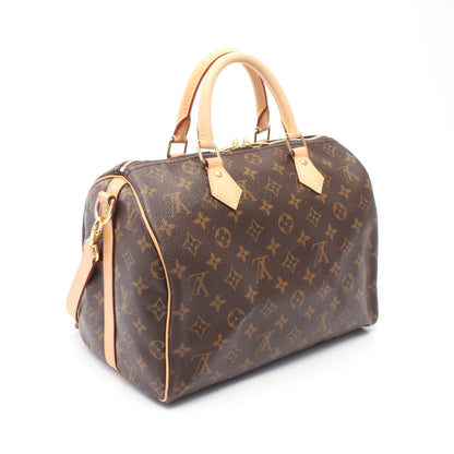 スピーディ30 モノグラム 2WAY ハンドバッグ PVC レザー ブラウン ルイヴィトン バッグ LOUIS VUITTON