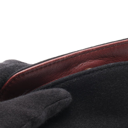 パリハンブルク マトラッセ 2WAY チェーンショルダーバッグ ウール レザー ブラック ゴールド金具 シャネル